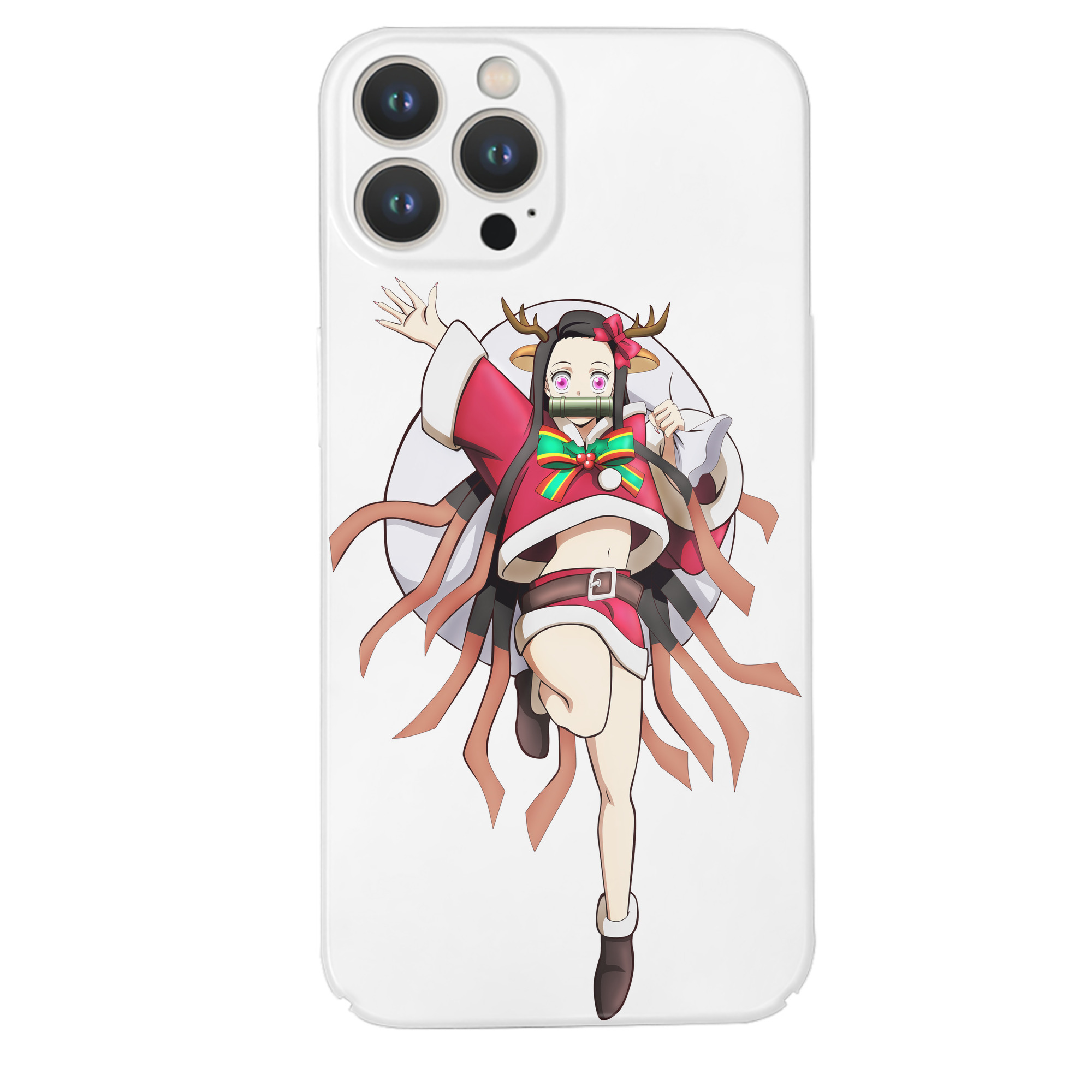 （画像用） 鬼滅の刃（きめつのやいば）竈門 禰󠄀豆子／かまど ねずこ Kamado Nezuko 【iPhone 14シリーズ対応】ハードケース